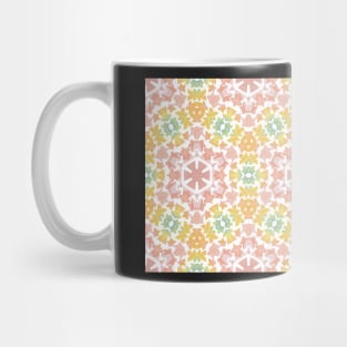 Patchwork Kaleidoscope Tie Dye Rainbow Meeple Mug